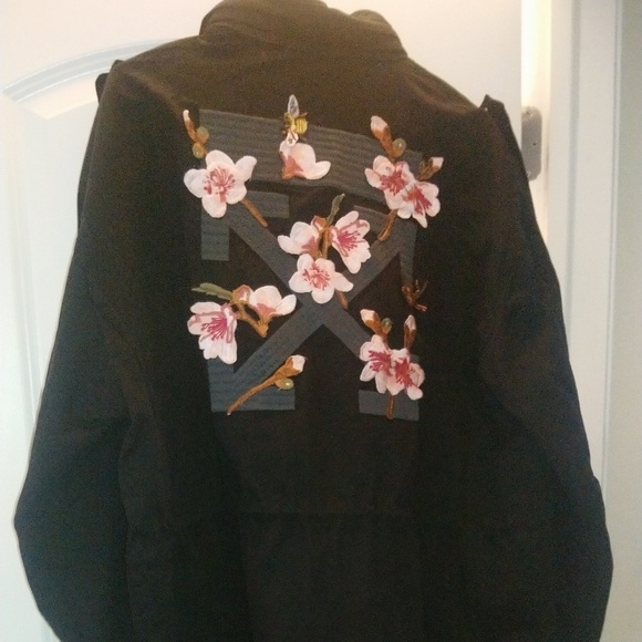 off white cherry blossom jacket